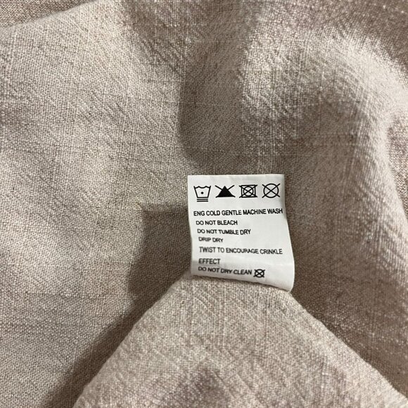 LA HEARTS Sz Sm Linen Blend adjust Spaghetti Strap Mini Dress Ruffle Hem Boho - Picture 10 of 12